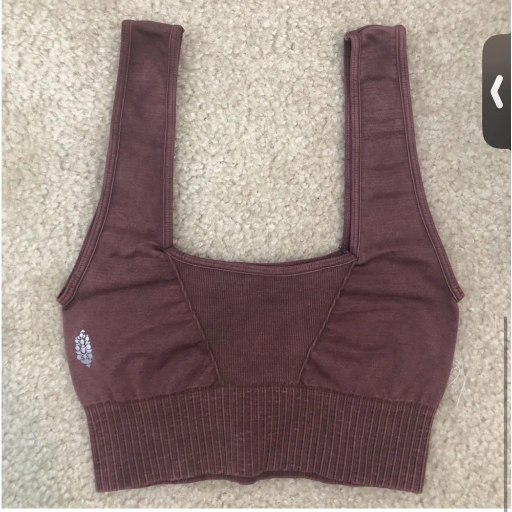 NWOT - Free People Good Karma Square Neck Bra - Size XS/SM Brown - Picture 4 of 8